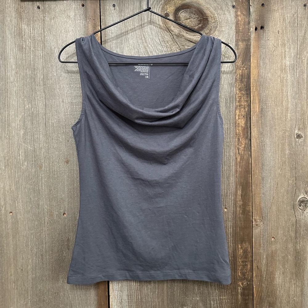 Old Navy Cowl Neck Tank Top in Gray Size Small Women’s